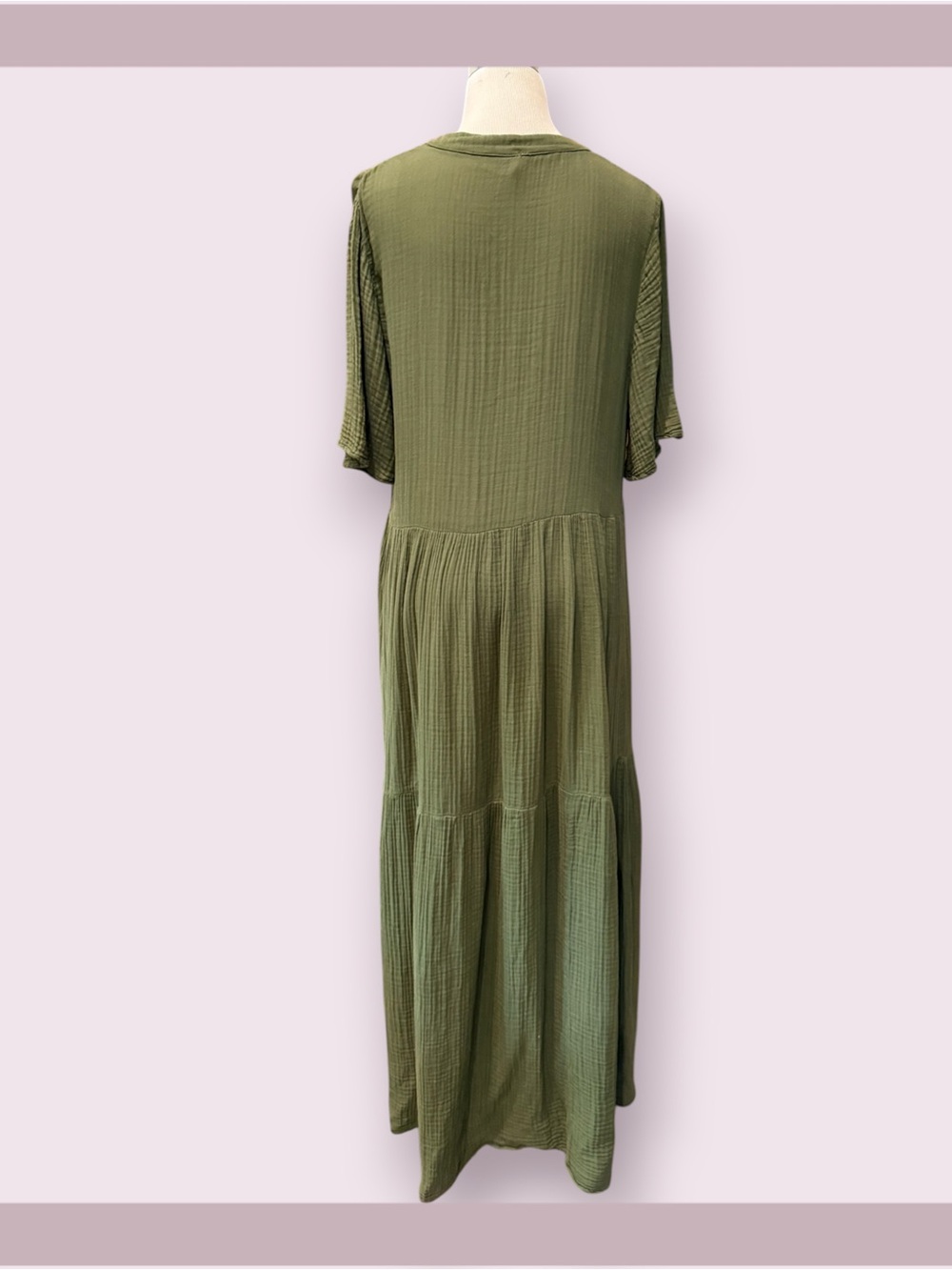 Anthropologie Celandine Kallie 100% Cotton Gauze Maxi Dress - Picture 4 of 6